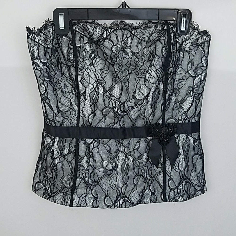 Ann Taylor Formal Cami Top Lace Removable Straps